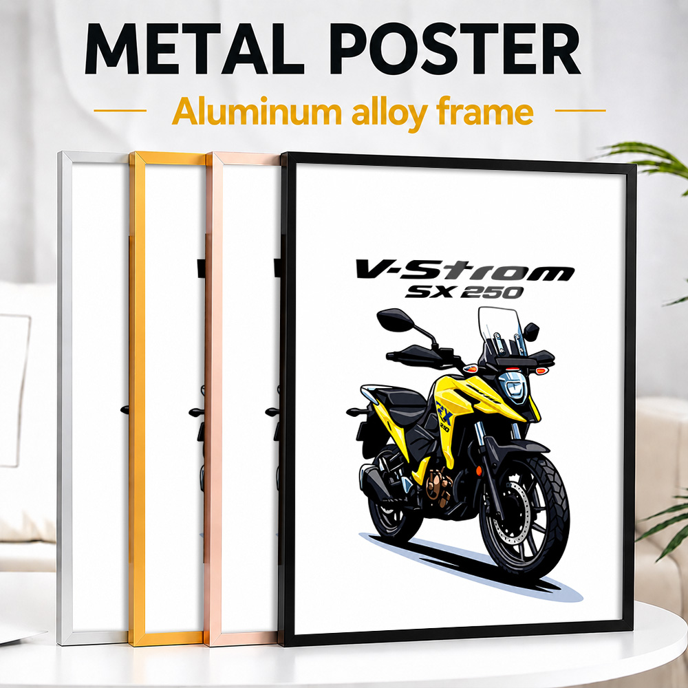 Riding Gear - Poster in metallo con cornice a