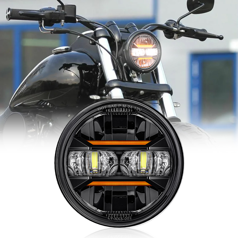 Universal Motorcycle Led Headlight Projector - Faro LED universale da 5,75 pollici