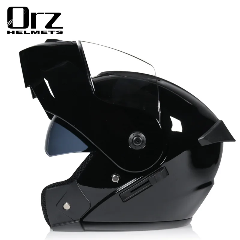 Dual Visor Motorcycle Racing Helmet - Orz901 Doppia lente integrale da corsa