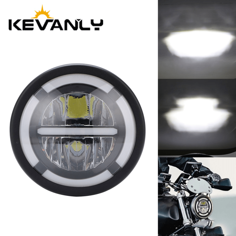 Universal Motorcycle Led Headlight Projector - Faro a LED da 7 pollici