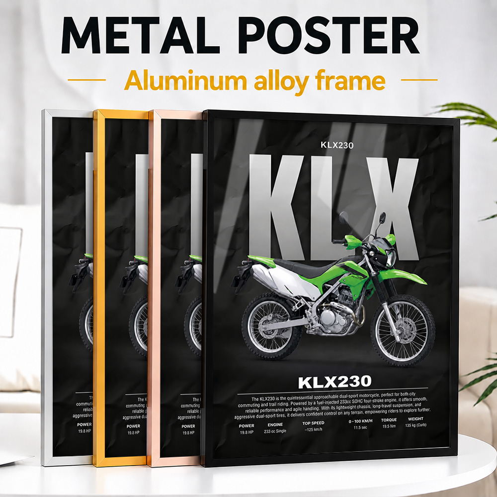 Riding Gear - Poster in metallo con cornice per