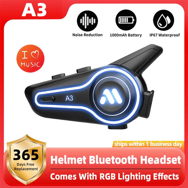 Nuovo A3 Casco Moto Auricolare - Full Face Motorcycle Helmet With Bluetooth recensione e prezzo