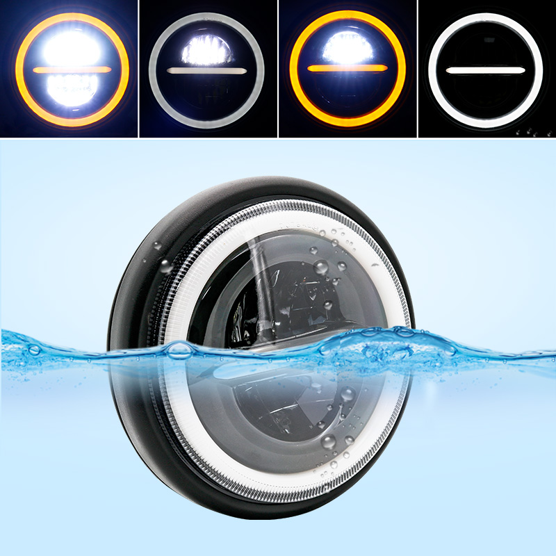 Luce a testa tonda universale  - Universal Motorcycle Led Headlight Projector recensione e prezzo