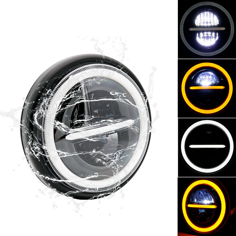 Luce a testa tonda universale  - Universal Motorcycle Led Headlight Projector recensione e prezzo